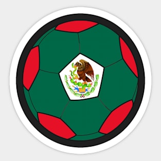 mexican flag football Sticker